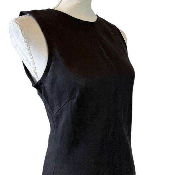 Faithfull the Brand Valenza Linen Maxi Dress Black Sleeveless Size 6 - Picture 7 of 15
